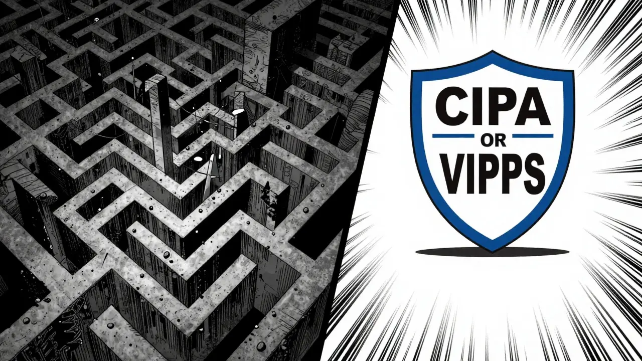 Manga split panel: dangerous scam maze vs safe certified pharmacy path